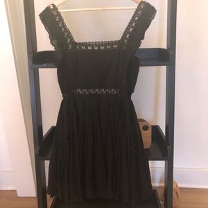 Free People Black detail dress